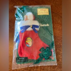 SEALED DISNEY'S HOLIDAY STOCKING PRINCESS DOLL CINDERELLA AVON
